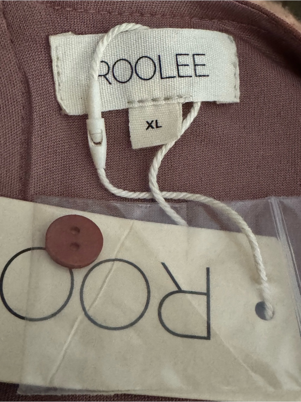 Roolee Dusty Rose Maxi Dress with Tie Waist Size XL NWT - Picture 5 of 6
